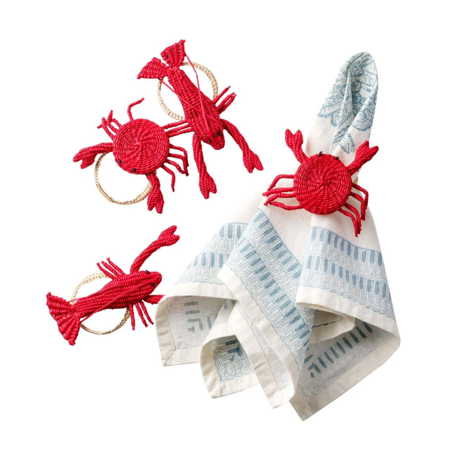 Crustacean Napkin Rings - Set Of 4 1 Crustacean Napkin Rings - Set Of 4