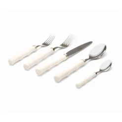 Amagansett Faux Ivory Flatware Set -Sabre Home Decor Sale TBLT 1031 ALT