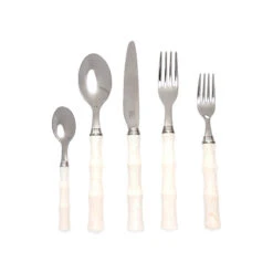 Amagansett Faux Ivory Flatware Set