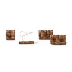 Water Mill Rattan Place Card Holders -Sabre Home Decor Sale TBLT 1066 HERO