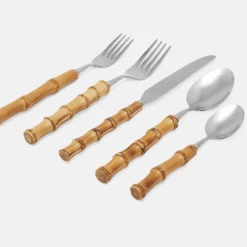 Classic Bamboo Flatware Set 13 Classic Bamboo Flatware Set -Sabre Home Decor Sale TBLT 1199 HERO