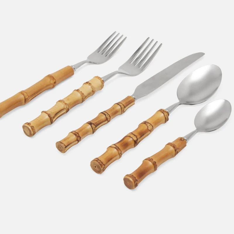 Classic Bamboo Flatware Set 7 Classic Bamboo Flatware Set - Image 7