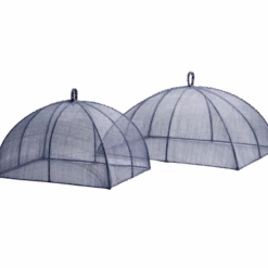 Waterside Rectangular Food Cover In Navy- Set Of 2