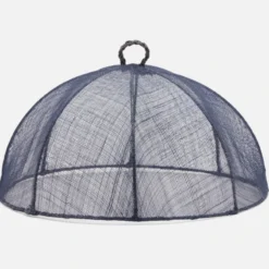Waterside Round Food Cover In Navy - Set Of 2 -Sabre Home Decor Sale TBLT 1208 ALT1