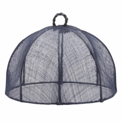 Waterside Round Food Cover In Navy - Set Of 2