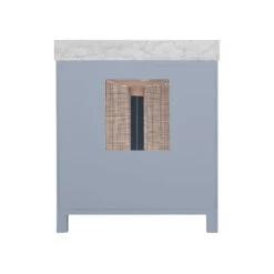 Capistrano 30.5" Single Bathroom Vanity With Carrara Marble Top - Blue -Sabre Home Decor Sale VANI 0002 ALT