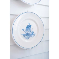 Bateau Hand Painted Dinner Plate -Sabre Home Decor Sale ZC429 10 67c240c6 250e 467b ab28 77fb459e7511