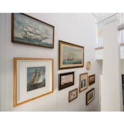 Vintage Sailboat Framed Art -Sabre Home Decor Sale ZC429 29