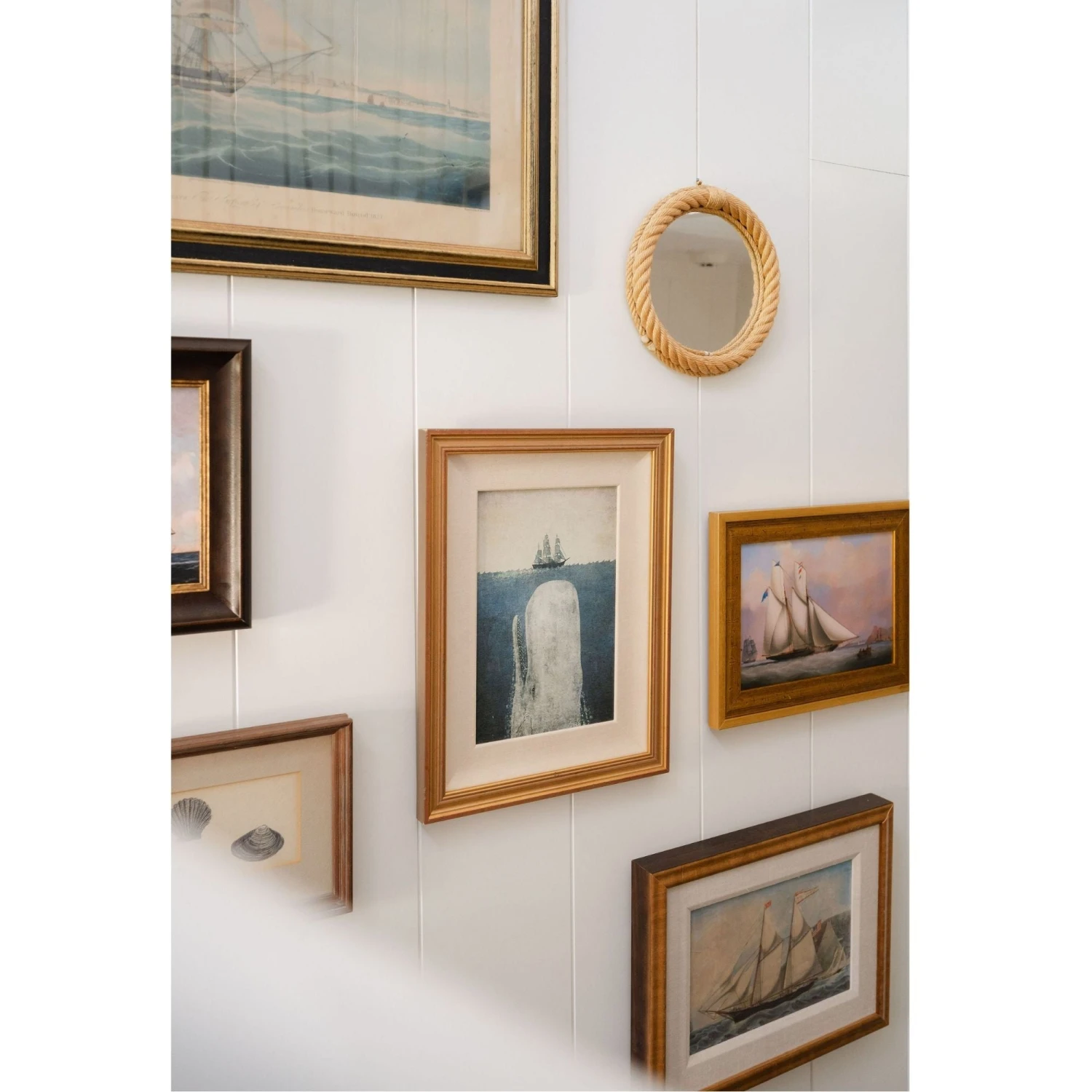 Antique Whale Framed Art - A 2 Antique Whale Framed Art - A - Image 2