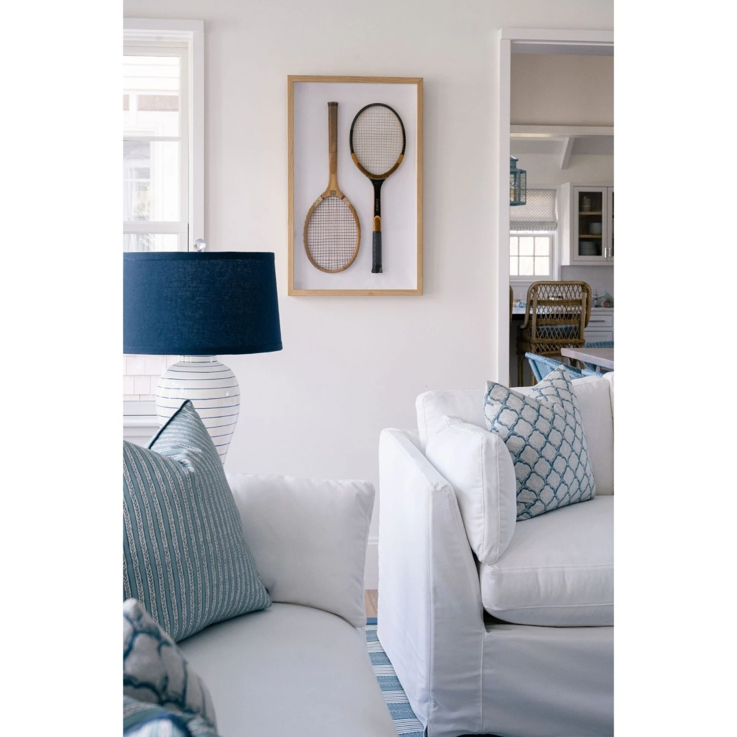 Vintage Tennis Racquets Framed Art 4 Vintage Tennis Racquets Framed Art - Image 4