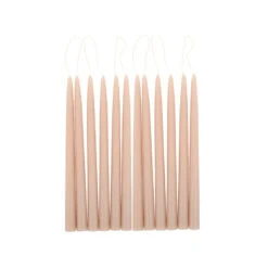 Shell Pink Taper Candles 27 Shell Pink Taper Candles -Sabre Home Decor Sale petal tapers